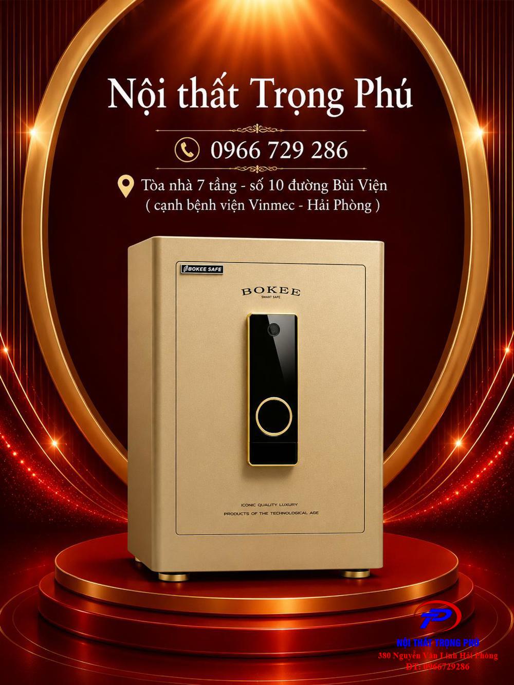 KÉT SẮT BOKEE BK-55A (VÀNG GOLD)