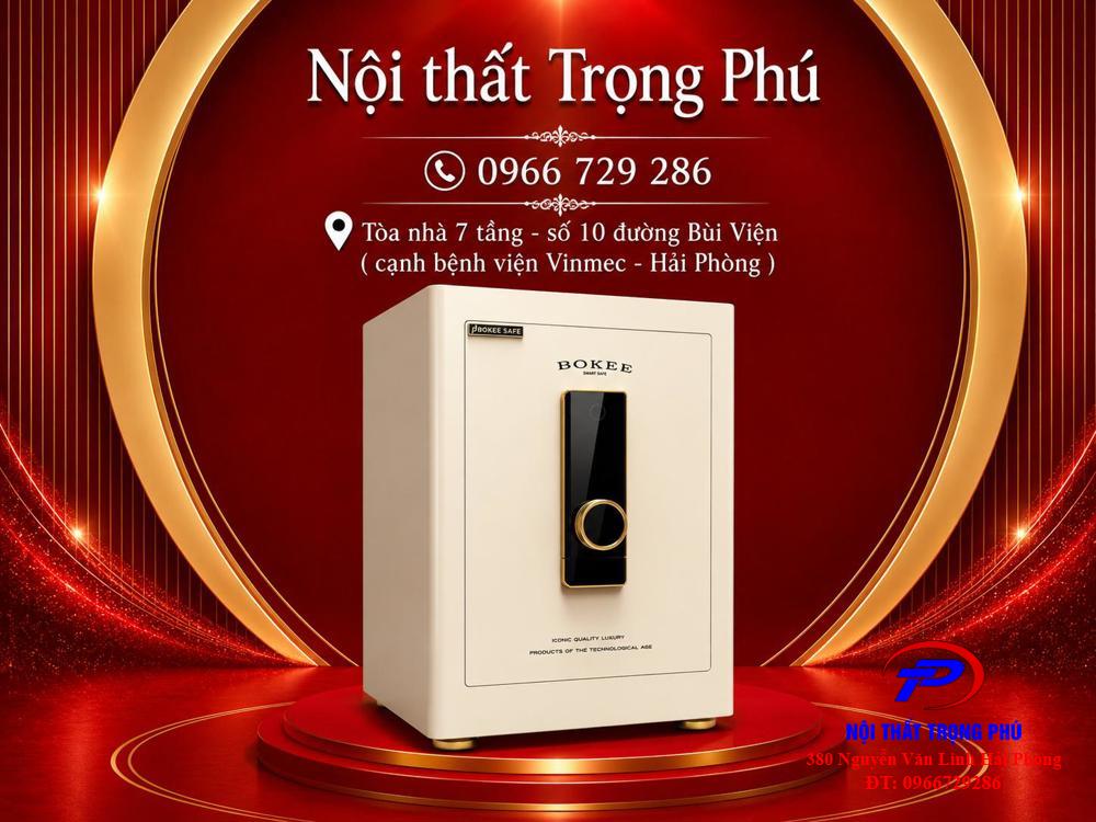 KÉT SẮT BOKEE BK-55A (TRẮNG KEM)