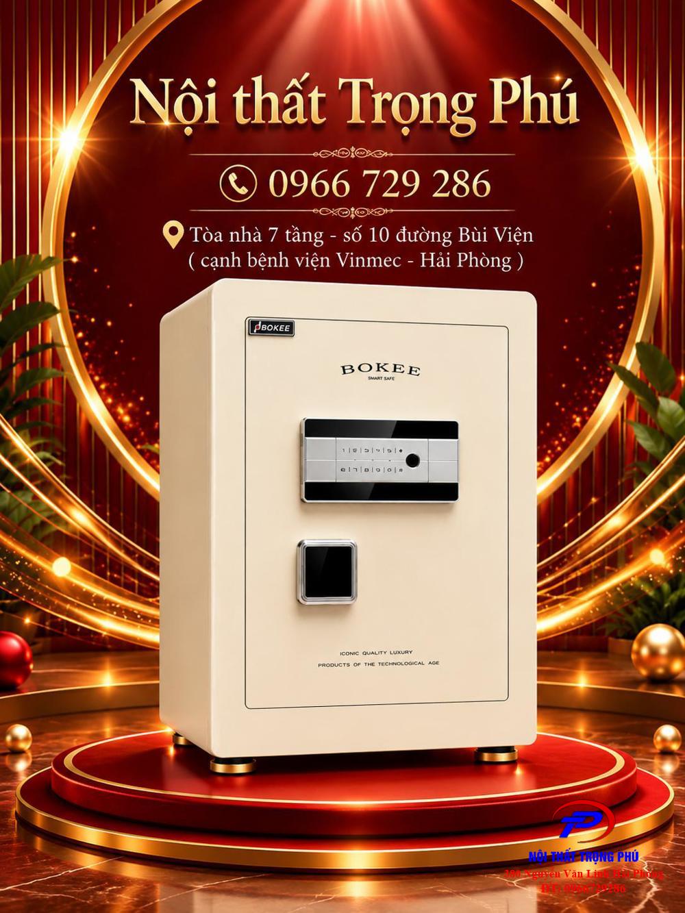 KÉT BẠC BOKEE BK-60B (MÀU TRẮNG KEM)