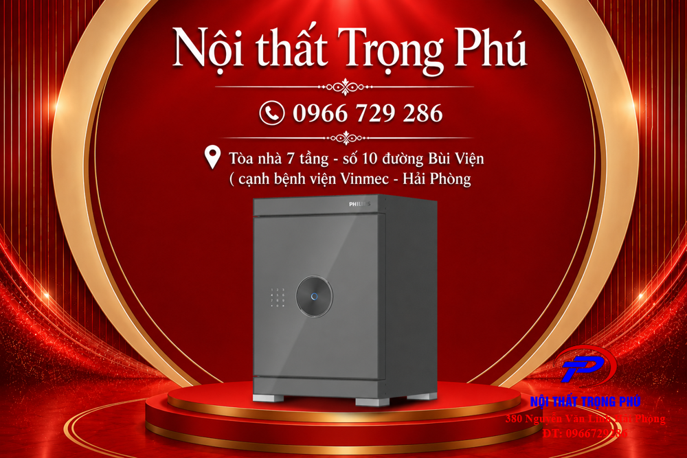 KÉT SẮT VÂN TAY PHILIPS SBX602-6CU