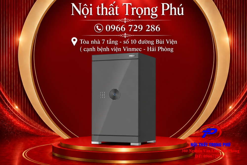 KÉT SẮT VÂN TAY PHILIPS SBX602-7CU