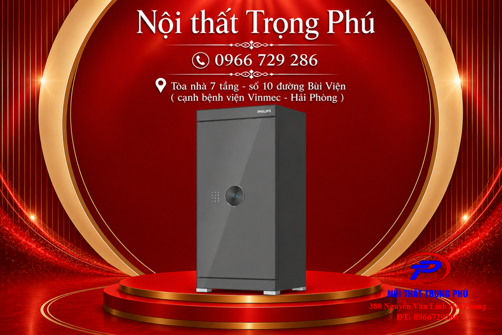 KÉT SẮT VÂN TAY PHILIPS SBX602-8CU