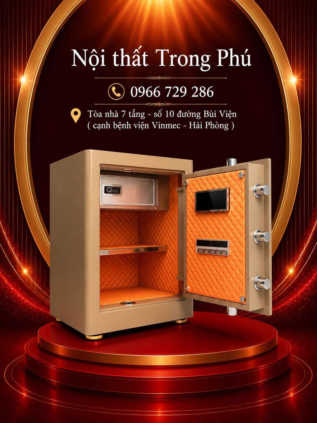 KÉT SẮT BOKEE BK-55A (VÀNG GOLD)
