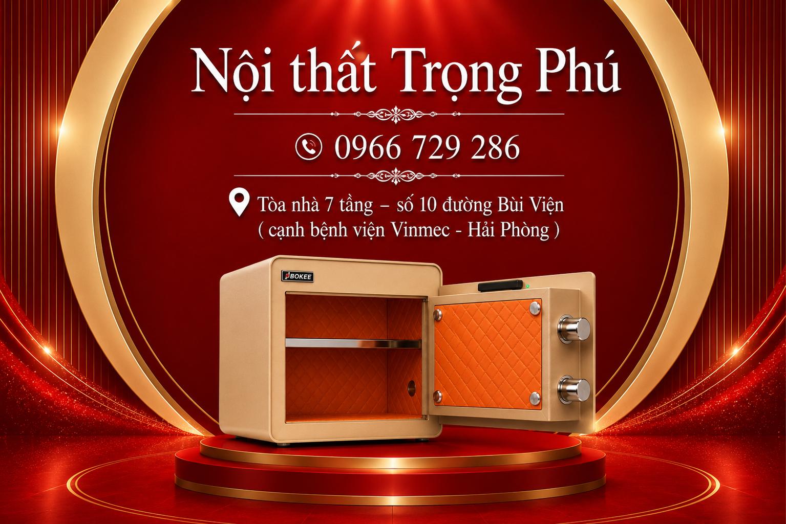 KÉT SẮT BOKEE BK-30VT PRO (VÀNG GOLD)
