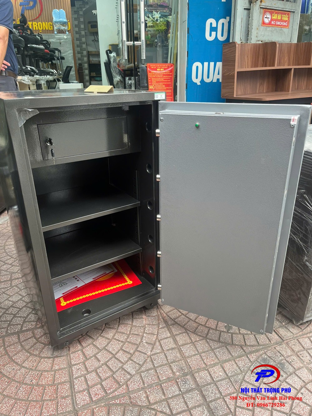 Két việt tiệp chống cháy  khóa cơ KV120KCC