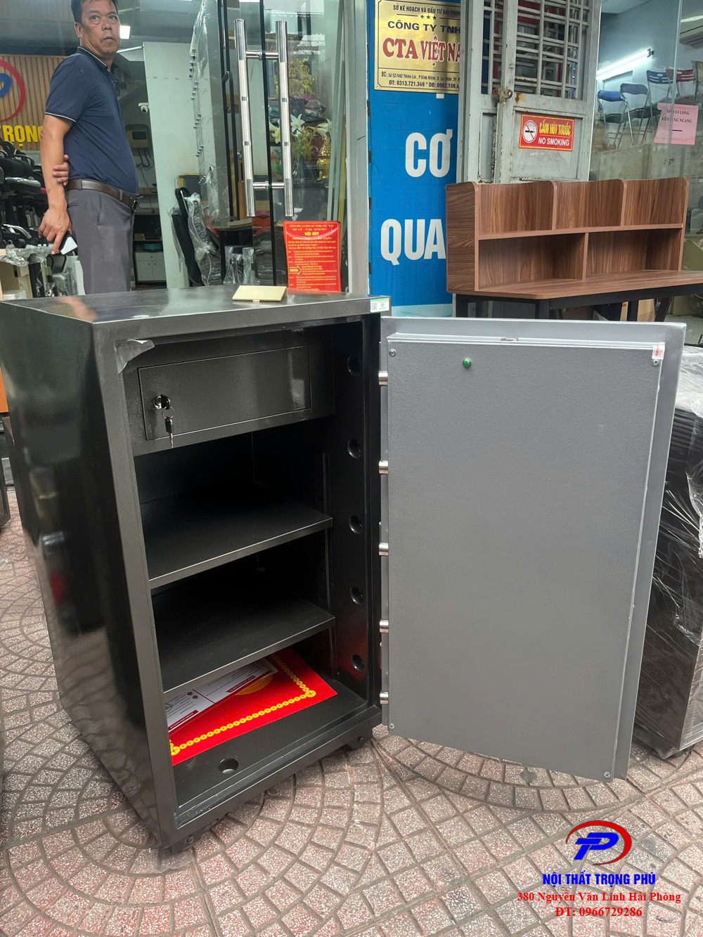 Két việt tiệp chống cháy  khóa cơ KV120KCC