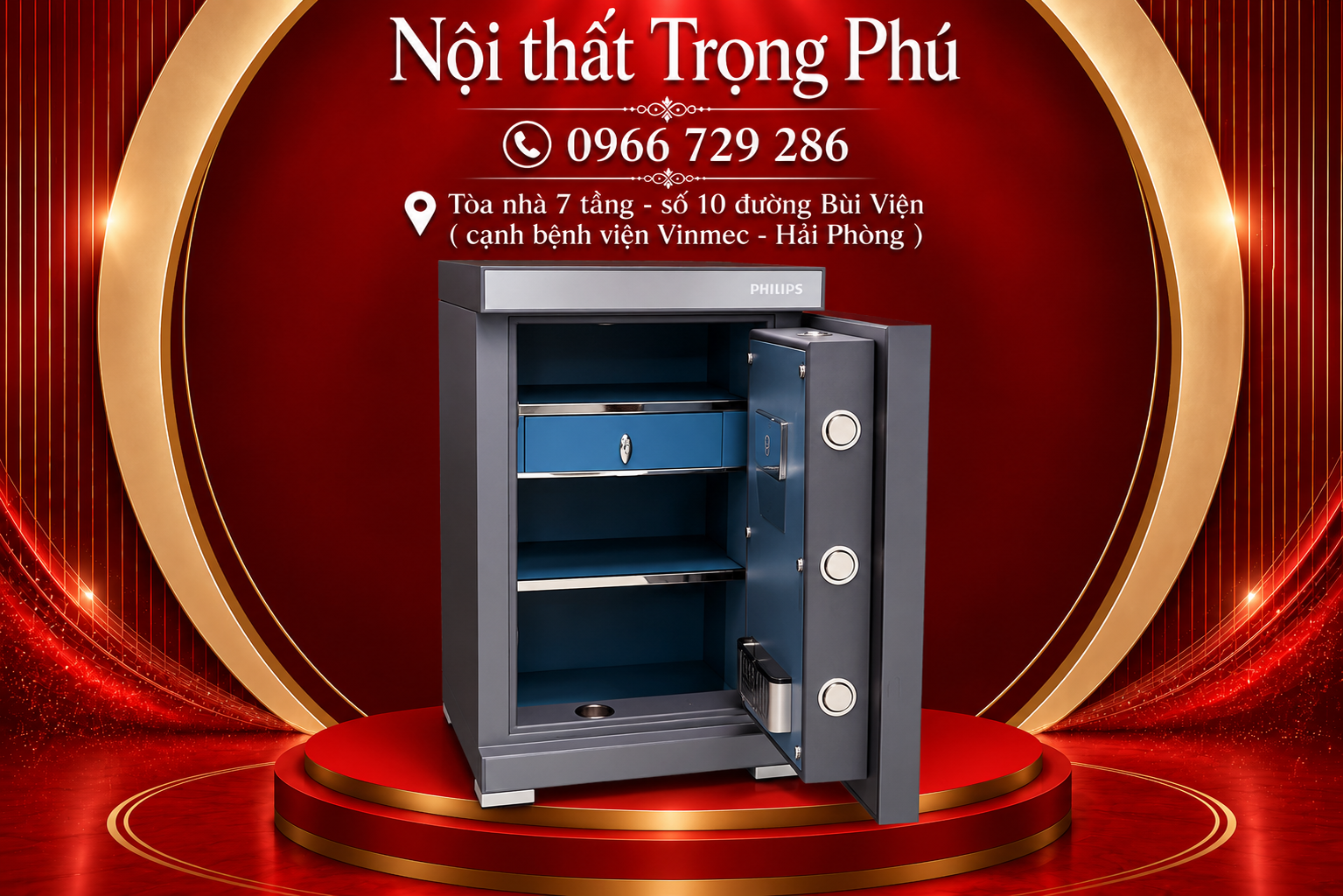 KÉT SẮT THÔNG MINH PHILIPS SBX602-7CU