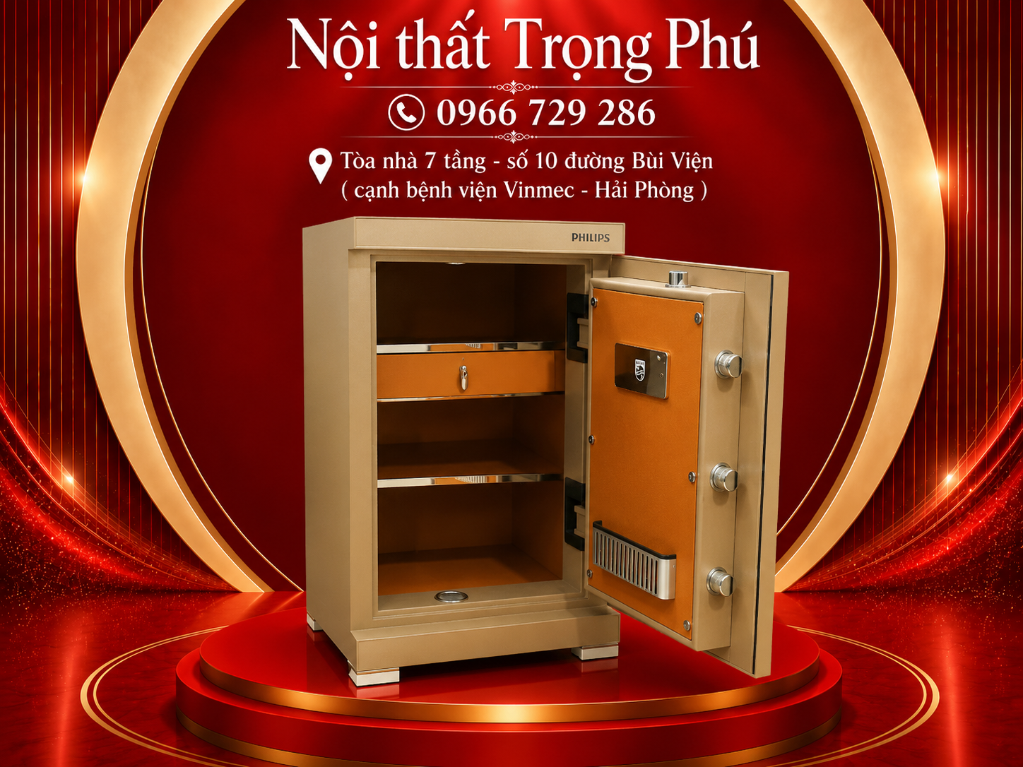 KÉT SẮT THÔNG MINH PHILIPS SBX602-7CU