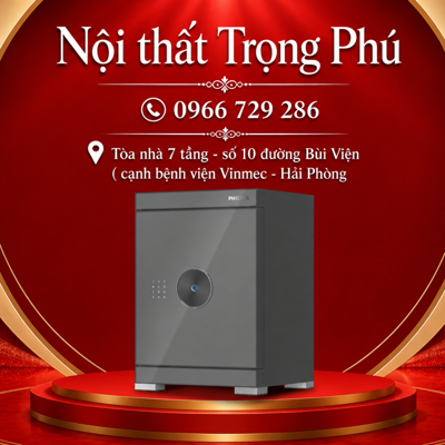 KÉT SẮT VÂN TAY PHILIPS SBX602-6CU